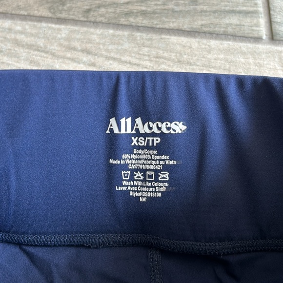 All access navy bike shorts - Picture 2 of 4